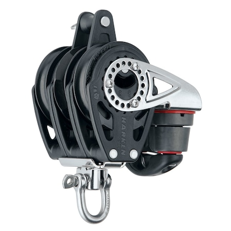 Harken 57mm Triple Carbo Block - Swivel, Becket, Cam Cleat 2141
